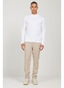 AC&Co / Altınyıldız Classics Men's Ecru Anti-Pilling Anti-pilling Standard Fit Normal Cut Half Turtleneck Knitwear Sweater