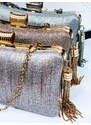 Webmoda Dámska elegantná spoločenská kabelka s remienkom - staroružová