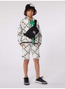 Detské bavlnené šortky Karl Lagerfeld béžová farba