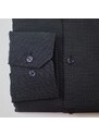 STEVULA Čierna pánska košeľa, Non-iron, Slim fit