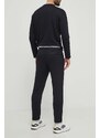 Tréningové nohavice Calvin Klein Performance čierna farba, s potlačou