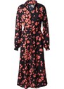 Dorothy Perkins Košeľové šaty brusnicová / svetločervená / čierna