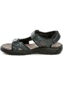 Cortina.be Bio Comfort 3K-40802 čierne pánske sandále