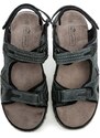 Cortina.be Bio Comfort 3K-40802 čierne pánske sandále