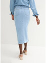 bonprix Džínsová sukňa, strečová, farba modrá