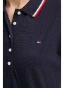Polo tričko Tommy Hilfiger dámsky, tmavomodrá farba, WW0WW41285