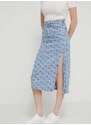 Rifľová sukňa Karl Lagerfeld Jeans midi, rovný strih