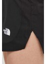 Športové krátke nohavice The North Face Sunriser dámske, čierna farba, jednofarebné, vysoký pás, NF0A88SEJK31