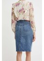 Rifľová sukňa Lauren Ralph Lauren mini,rovný strih,200817846