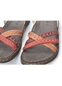 Páskové kožené sandály Obuv Zóna 3861 40941 multicolor