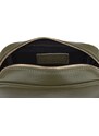 Zelená kožená talianska crossbody kabelka Bala Verde Scura NovaKabelka.sk