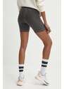 Šortky adidas Originals dámske, čierna farba, jednofarebné, vysoký pás, IU2710