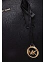 Kožená kabelka MICHAEL Michael Kors čierna farba
