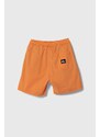 Detské krátke nohavice Quiksilver TAXER YOUTH oranžová farba, nastaviteľný pás