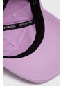 Bavlnená šiltovka Versace Jeans Couture fialová farba, s nášivkou, 76HAZK13 ZG276