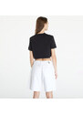 Dámské tričko Calvin Klein Jeans Premium Monologo Cropped T-Shirt Black