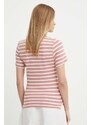 Polo tričko Tommy Hilfiger dámsky,ružová farba,WW0WW39530