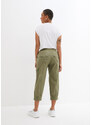 bonprix 3/4 kapsáčové nohavice s pohodlným pásom, farba zelená
