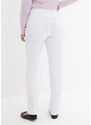 bonprix Bengalínové strečové nohavice, Slim Fit, farba biela, rozm. 40