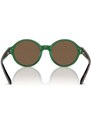 Detské slnečné okuliare Polo Ralph Lauren zelená farba, 0PP9508U