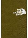 Bavlnené tepláky The North Face zelená farba, s potlačou, NF0A87DEPIB1