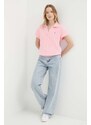 Polo tričko Polo Ralph Lauren dámske,ružová farba,211936221