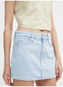 Rifľová sukňa Calvin Klein Jeans mini, rovný strih, J20J222828