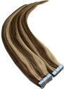 Clipinhair Vlasy pre metódu Invisible Tape / TapeX / Tape Hair / Tape IN 50cm – tmavý melír