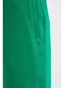 Tepláky Tommy Hilfiger zelená farba,jednofarebné,MW0MW36142