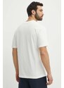 Bavlnené tričko New Balance pánske, béžová farba, s potlačou, MT41514SST