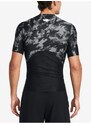 Čierne pánske vzorované tričko Under Armour UA HG Iso-Chill Prtd SS