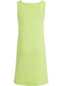 Dievčenské šaty Calvin Klein Jeans zelená farba, mini, rovný strih