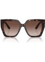 Slnečné okuliare Dolce & Gabbana dámske, hnedá farba, 0DG4438
