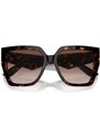 Slnečné okuliare Dolce & Gabbana dámske, hnedá farba, 0DG4438