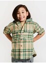 Detská bavlnená košeľa Coccodrillo zelená farba