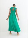 bonprix Maxi večerné šaty s čipkou, farba zelená, rozm. 48