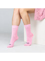 Fusakle Ponožky Rebro ružové
