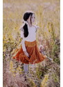Dievčenská sukňa dolly štýl karamel TUTU