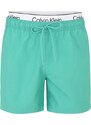Calvin Klein Swimwear Plavecké šortky zelená / čierna / biela