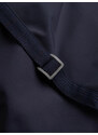 Ombre Clothing Pánska vesta bez chlopní v jemnej kockovanej farbe - tmavomodrá V1 OM-BLZV-0123