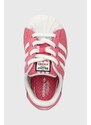 Detské tenisky adidas Originals SUPERSTAR ružová farba