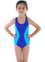 Spin Dievčenské jednodielne plavky Bibione II modro-tyrkysové