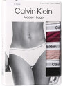 3PACK dámske nohavičky Calvin Klein viacfarebné (QD5207E-NP6)