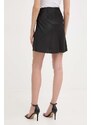 Sukňa Guess IRINA čierna farba, mini, áčkový strih, W4GD0A WF1T2