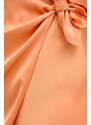 Sukňa Guess IRINA oranžová farba, mini, áčkový strih, W4GD0A WF1T2