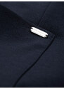 Ombre Clothing Pánske sako s prešívanými vreckami - tmavomodré V1 OM-BLZB-0127