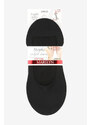 Marilyn Čierne balerínkové ponožky so silikónovým pásom Comfort Classic - dvojbalenie
