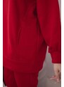 MladaModa Zateplená tepláková súprava s kapucňou model 9311 červená