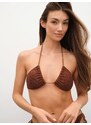 RÆRE by Lorena Rae Bikinový top 'Leyla' hnedá