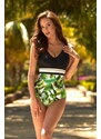 Madora Plavky Garden 02, Farba čierna-zelená
